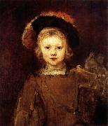 REMBRANDT Harmenszoon van Rijn Young Boy in Fancy Dress painting